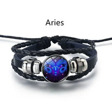 Load image into Gallery viewer, Guardian Bracelet Black Leather Bracelet Adjustable
