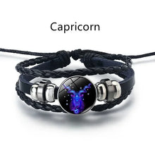 Load image into Gallery viewer, Guardian Bracelet Black Leather Bracelet Adjustable
