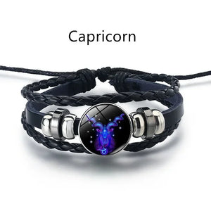 Guardian Bracelet Black Leather Bracelet Adjustable