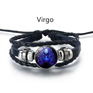 Guardian Bracelet Black Leather Bracelet Adjustable