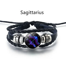Load image into Gallery viewer, Guardian Bracelet Black Leather Bracelet Adjustable

