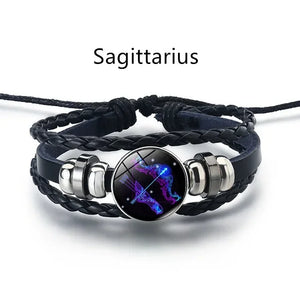 Guardian Bracelet Black Leather Bracelet Adjustable