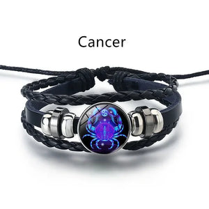 Guardian Bracelet Black Leather Bracelet Adjustable