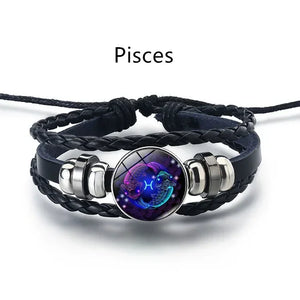 Guardian Bracelet Black Leather Bracelet Adjustable