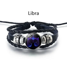Load image into Gallery viewer, Guardian Bracelet Black Leather Bracelet Adjustable
