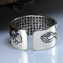 Charger l&#39;image dans la galerie, Bague Lotus En Argent
