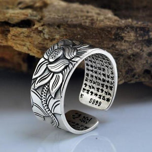 Bague Lotus En Argent